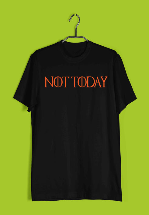 2 TV Series NOT TODAY Custom Printed Graphic Design T-Shirt for Men